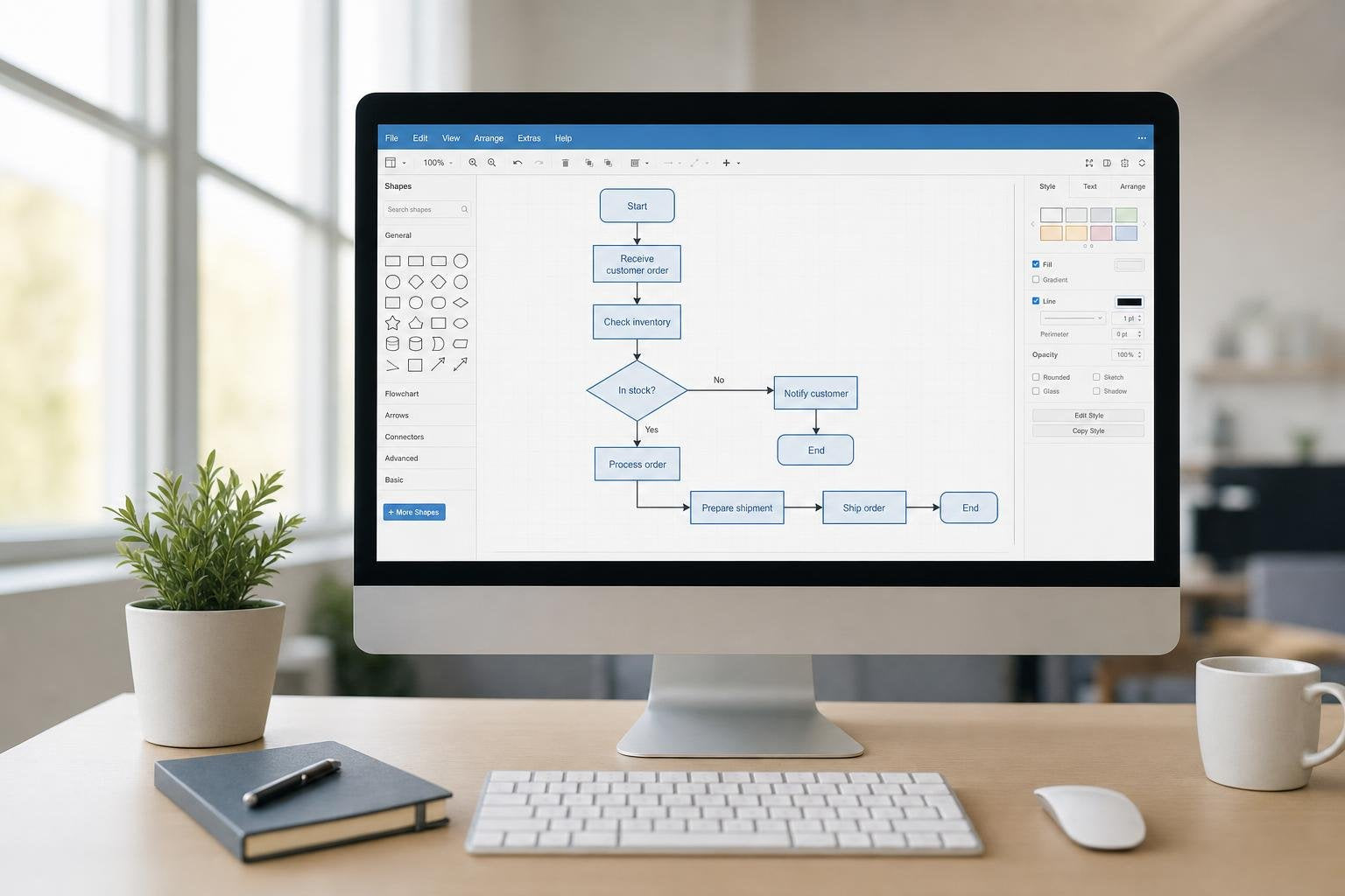 Licență Visio 2019 Standard 5 PC - Activare Online Microsoft