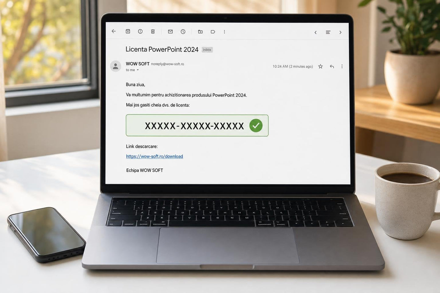 Licență PowerPoint 2024 1 PC - Asociere Cont Microsoft Microsoft