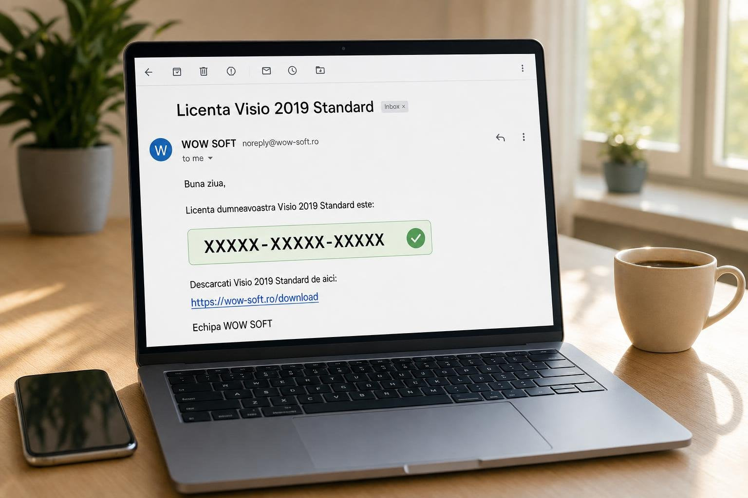 Licență Visio 2019 Standard 5 PC - Activare Online Microsoft