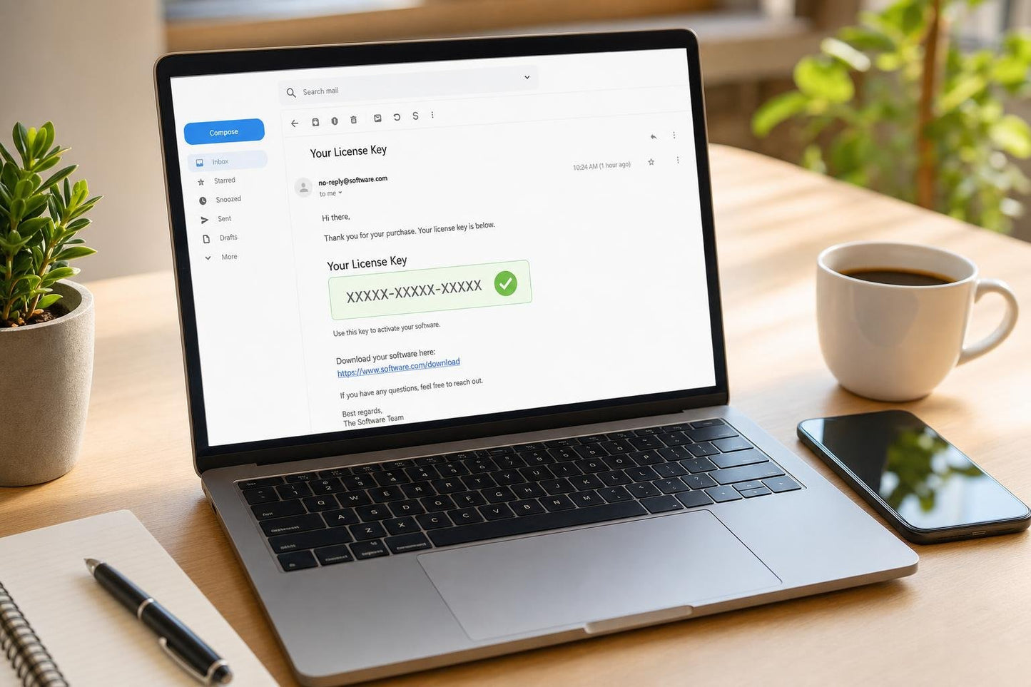 Cheia de activare Office 2016 primita pe email