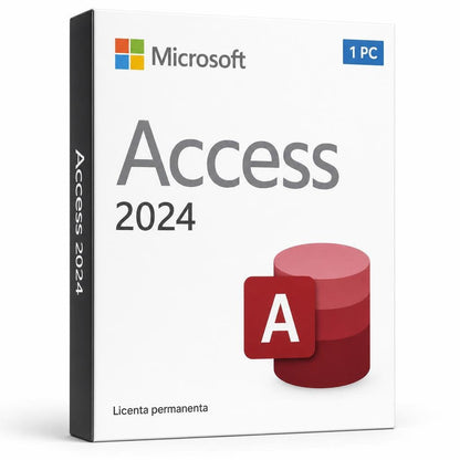 Licență Access 2024 1 PC - Asociere Cont Microsoft Microsoft