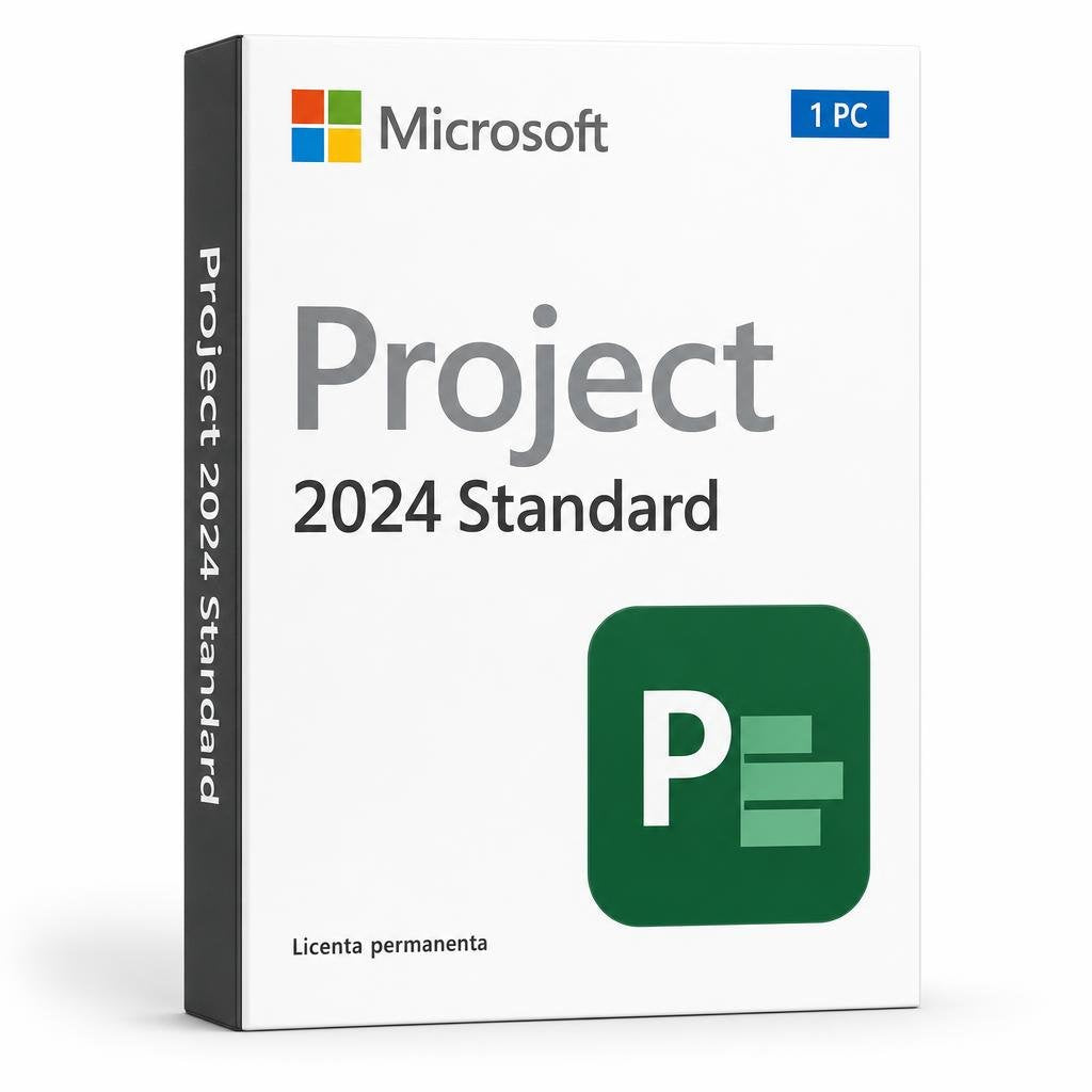 Licență Project 2024 Standard 1 PC - Asociere Cont Microsoft Microsoft