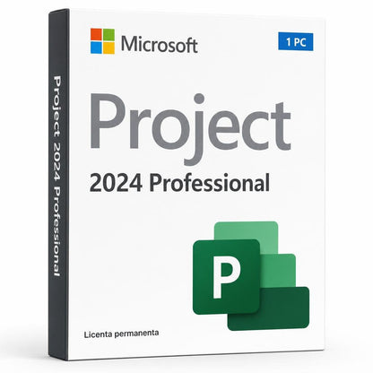Licență Project 2024 Professional 1 PC - Asociere Cont Microsoft Microsoft