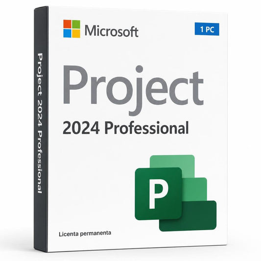 Licență Project 2024 Professional 1 PC - Asociere Cont Microsoft Microsoft