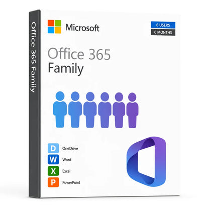 Office 365 Family - Licenta 6 Luni, 6 Utilizatori Microsoft