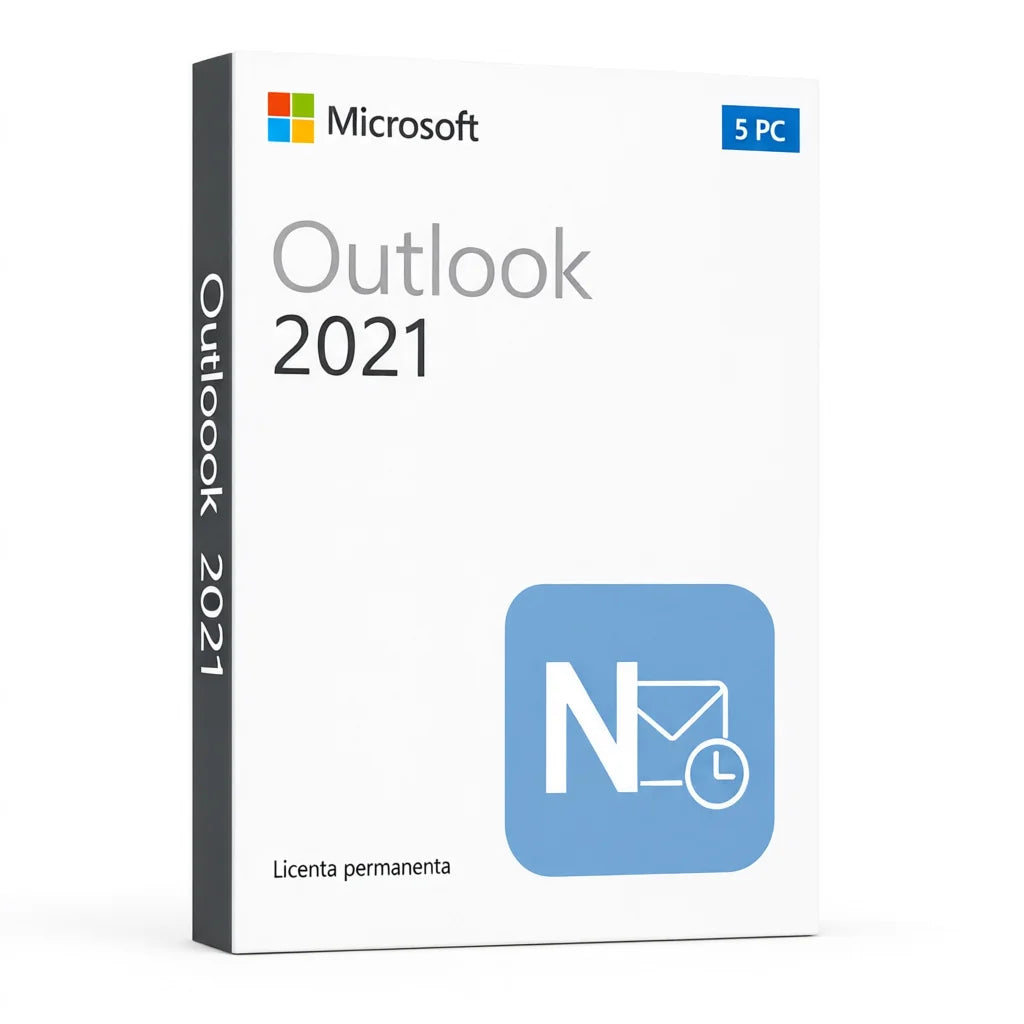 Licență Outlook 2021 5 PC - Activare Online Microsoft