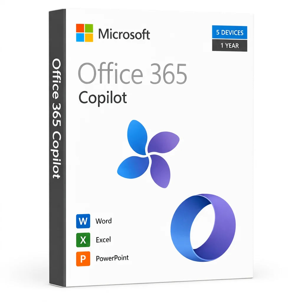 Office 365 cu Copilot - Cont 1 An, 5 Dispozitive Microsoft