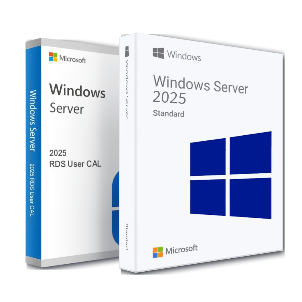 Pachet Windows Server 2025 Standard cu RDS CAL 50 Utilizatori Microsoft