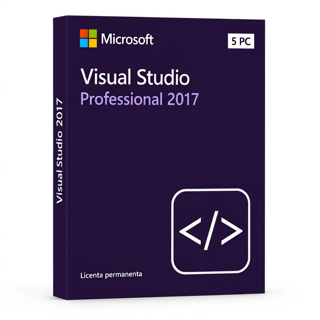 Licență Visual Studio 2017 Professional 5 PC - Activare Online Microsoft