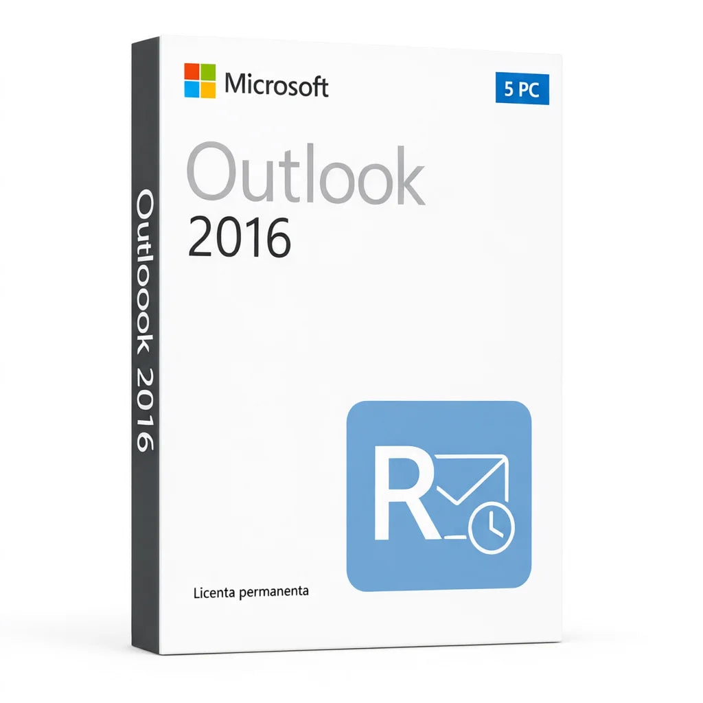 Licență Outlook 2016 5 PC - Activare Online Microsoft
