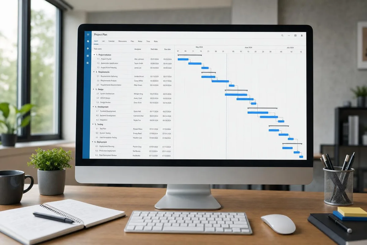 Project 2024 Standard deschis pe un monitor