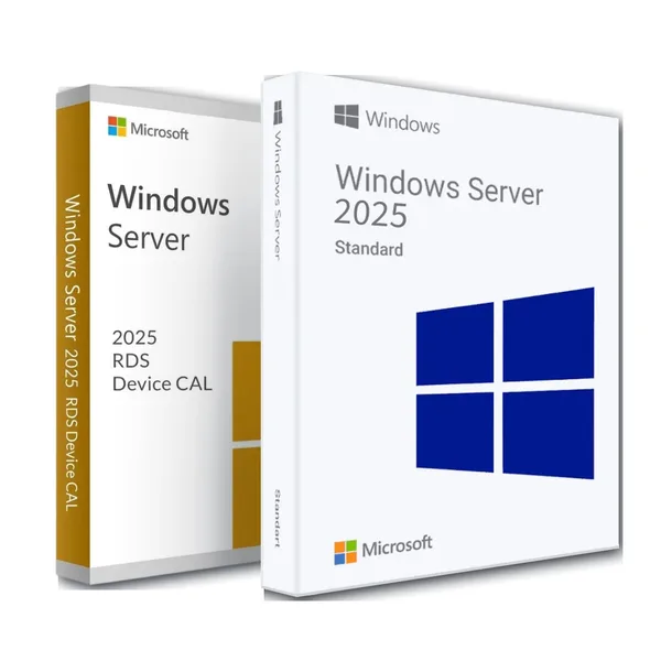 Pachet Windows Server 2025 Standard cu RDS CAL 50 Dispozitive