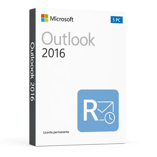 Licență Outlook 2016 5 PC - Activare Online